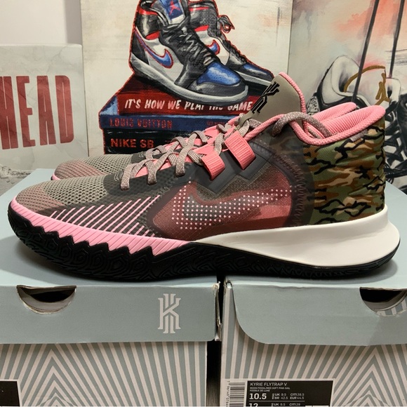 NEW Authentic Nike Kyrie Flytrap V "Moon Fossil Pink Grey" Men’s US 9, 9.5, 10 - Picture 2 of 13